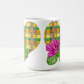 Karibik Buntes Tuch Madras Karo Kaffeetasse (Mittel)
