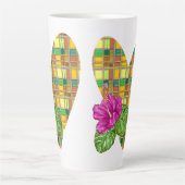 Karibik Buntes Tuch Madras Karo Milchtasse (Vorderseite)