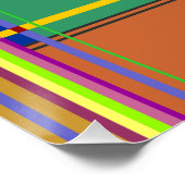 Karibik Buntes Tuch Madras Karo Poster (Ecke)
