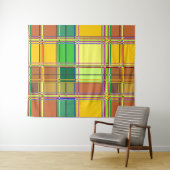 Karibik Buntes Tuch Madras Karo Wandteppich (Beispiel (Horizontal))