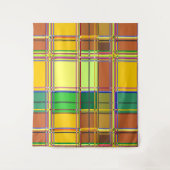 Karibik Buntes Tuch Madras Karo Wandteppich (Vorderseite)