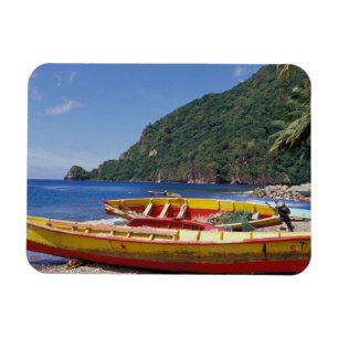 Karibik, BWI, St. Lucia, Sailboats, Soufriere. Magnet