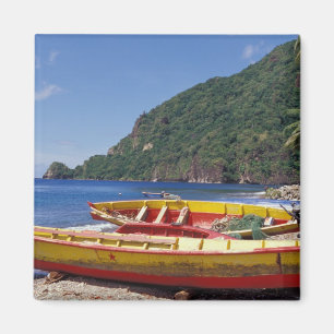 Karibik, BWI, St. Lucia, Sailboats, Soufriere. Magnet