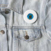 Karibik enthüllt auf Seide. - Regenbogensee Schild Button (Beispiel)