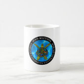 Karibik enthüllt auf Seide. - Regenbogenseeschildk Kaffeetasse (Mittel)