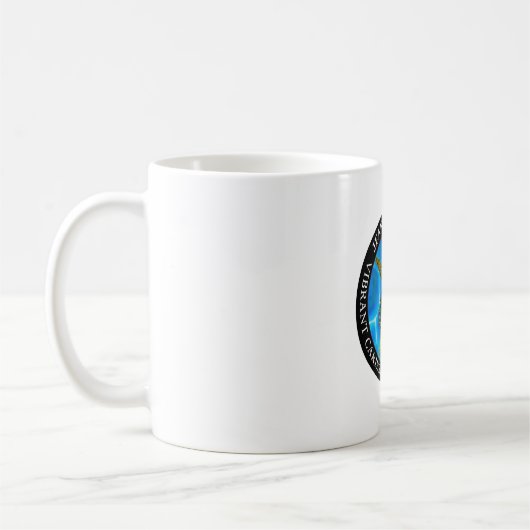 Karibik enthüllt auf Seide. - Regenbogenseeschildk Kaffeetasse (Links)