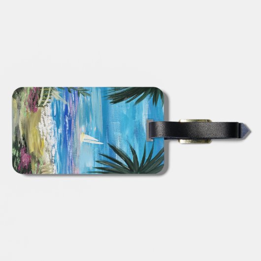 Karibik Erreichbarkeit Gepäckanhänger (Rückseite horizontal)