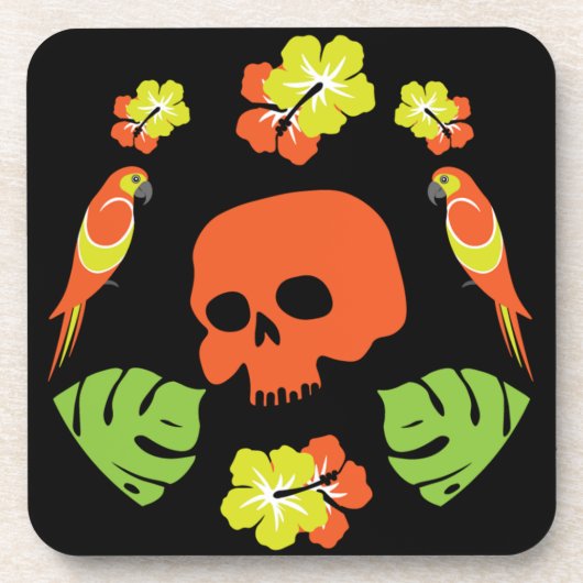 Karibik-Farbmuster Getränkeuntersetzer (Vorderseite)