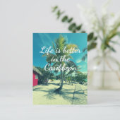 Karibik Feiertagspostkarte (Stehend Vorderseite)