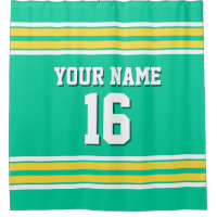 Karibik Green Yellow White Stripes Sports Jersey