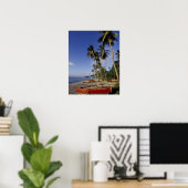 KARIBIK, Grenada, St. George, Boote auf Palmen Poster (Heimbüro)