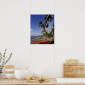 KARIBIK, Grenada, St. George, Boote auf Palmen Poster (Küche)