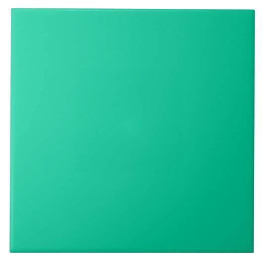 Karibik-Grün-Fliese Fliese (Vorderseite)