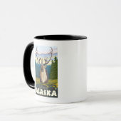 Karibik im Wald - Latouche, Alaska Tasse (Vorderseite Links)