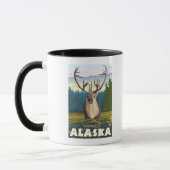 Karibik im Wald - Wrangell, Alaska Tasse (Links)