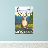 Karibik im Wilden - Montana Leinwanddruck (Insitu (Holzboden))