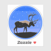 Karibik im Winter - Original Wildlife Art Aufkleber (Blatt)