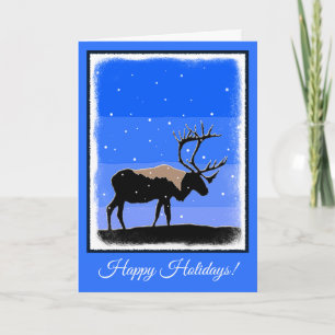 Karibik im Winter - Original Wildlife Art Feiertagskarte