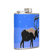 Karibik im Winter - Original Wildlife Art Flachmann (Rechts)