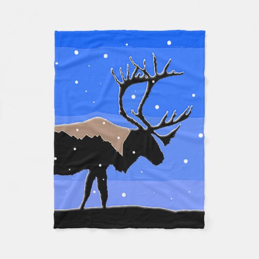 Karibik im Winter - Original Wildlife Art Fleecedecke (Vorderseite)