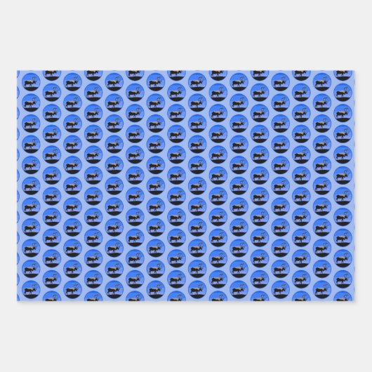 Karibik im Winter - Original Wildlife Art Geschenkpapier Set (Vorderseite)