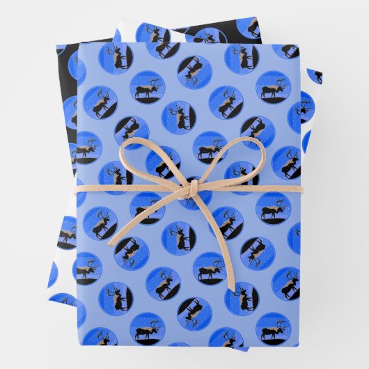 Karibik im Winter - Original Wildlife Art Geschenkpapier Set (Beispiel)