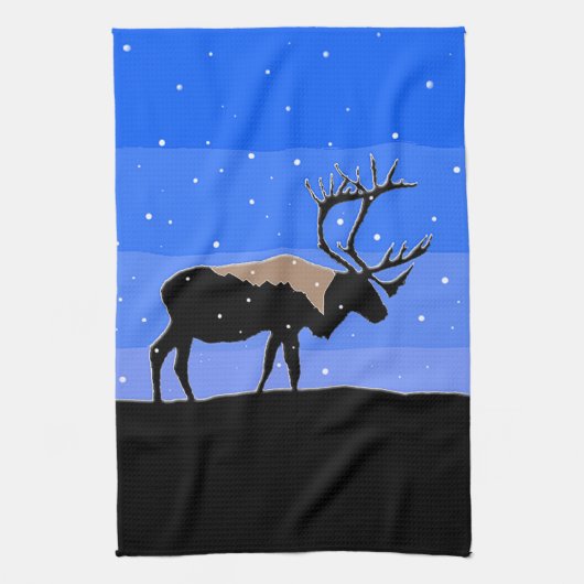 Karibik im Winter - Original Wildlife Art Geschirrtuch (Vertikal)