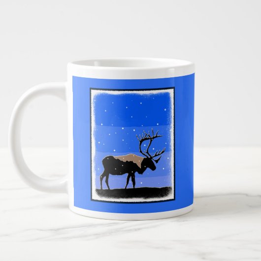 Karibik im Winter - Original Wildlife Art Jumbo-Tasse (Links)