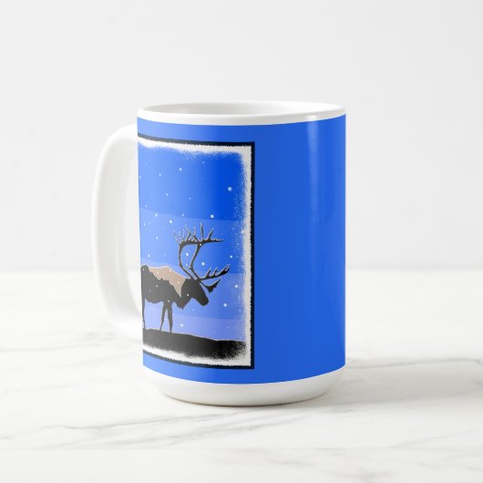 Karibik im Winter - Original Wildlife Art Kaffeetasse (Vorderseite Links)