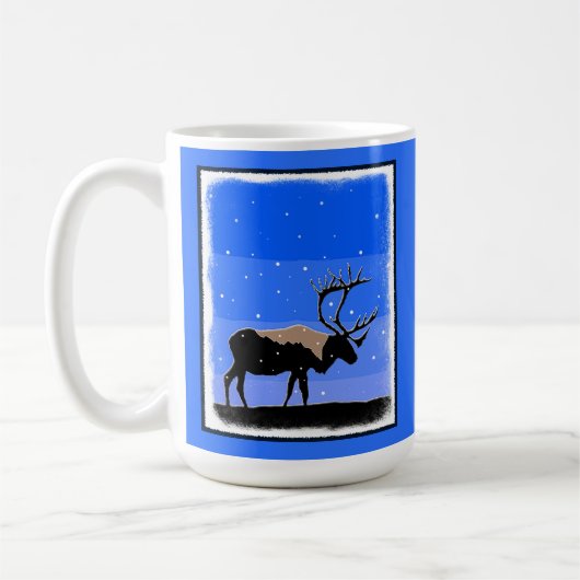 Karibik im Winter - Original Wildlife Art Kaffeetasse (Links)