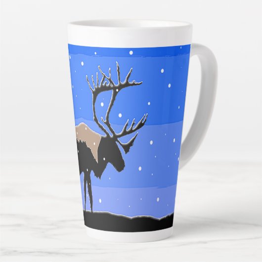 Karibik im Winter - Original Wildlife Art Milchtasse (Rechte Ecke)