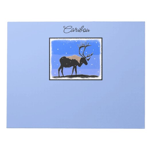 Karibik im Winter - Original Wildlife Art Notizblock (Vorderseite)