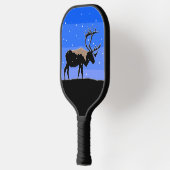 Karibik im Winter - Original Wildlife Art Pickleball Schläger (Links)