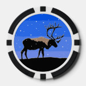 Karibik im Winter - Original Wildlife Art Pokerchips (Vorderseite)