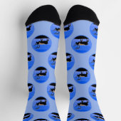 Karibik im Winter - Original Wildlife Art Socken (Oben)