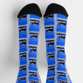 Karibik im Winter - Original Wildlife Art Socken (Oben)