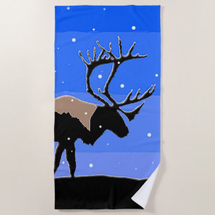 Karibik im Winter - Original Wildlife Art Strandtuch