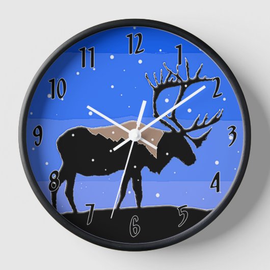 Karibik im Winter - Original Wildlife Art Uhr (Vorderseite)