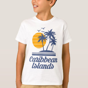 Karibik Inseln Strand Land Tourist Souvenir V T-Shirt