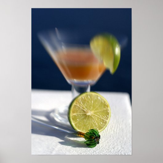 Karibik, Jungfrau Inseln. Tropischer Rumpunch, Poster (Vorne)