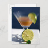 Karibik, Jungfrau Inseln. Tropischer Rumpunch, Postkarte (Vorne/Hinten)