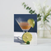 Karibik, Jungfrau Inseln. Tropischer Rumpunch, Postkarte (Stehend Vorderseite)