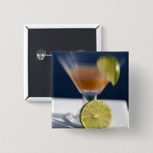 Karibik, Jungfrau Tropischer Rum-Punch Button (Vorne & Hinten)