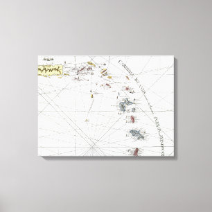 KARIBIK: KARTE, 1775 LEINWANDDRUCK