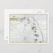 KARIBIK: KARTE, 1775 POSTKARTE (Vorne/Hinten)