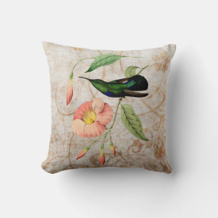 Karibik-Kolibri-Vintage-Grunge-Wurfkissen Kissen