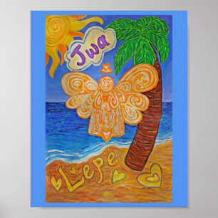 Karibik kreolische Angel Malerei Art Printposter Poster