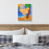 Karibik kreolische Engel Art Wrapped Canvas Malere Leinwanddruck (Insitu (Schlafzimmer))