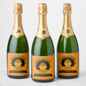 Karibik Kreuzfahrt Schaumweinetikett (Flaschen)