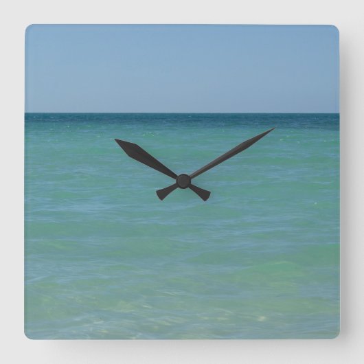 Karibik Meer Wanduhr (Vorderseite)